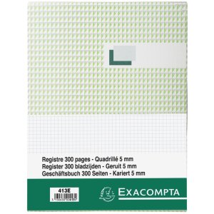 Blotter with laminated linen cover, A4, 150 sheets, 110g checkered,