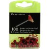 Flat head pins Ø 5 mm 100 pieces red