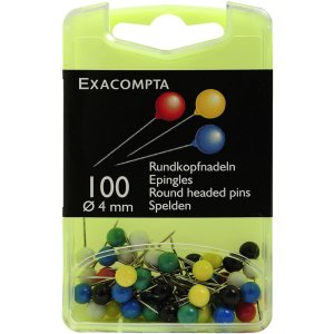 Marking pin round Ø 4 mm assorted colors 100 pieces