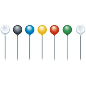 Marking pin round Ø 4 mm assorted colors 100 pieces