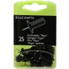 pushpins blister pack 25 pieces black 7 mm