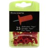 pushpins blister pack 25 pieces red 7 mm