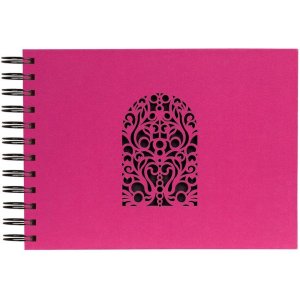 Spiral album Colors, 50 pages, 23x16cm Fuchsia