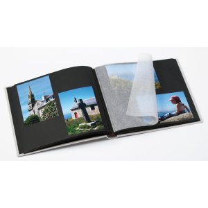 Walther Photo album BLACK WHITE black 30x30 cm 50 black sides