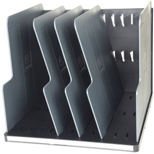 MODULOTOP vertical sorter with 5 dividing plates - black...