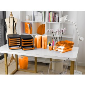 Letter tray Combo 2 Classic orange transparent