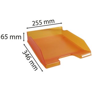 Letter tray Combo 2 Classic orange transparent