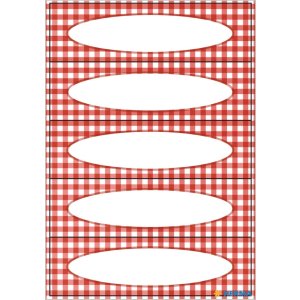 Self adhesive labels "Chequer" DECOR