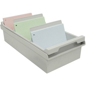 Index card box for 500 index cards A6 K light gray