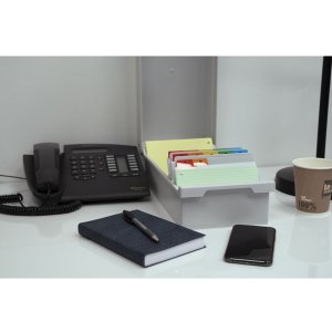 Index card box for 500 index cards A6 K light gray