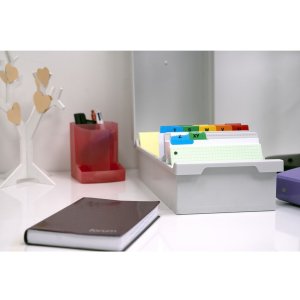 Index card box for 500 index cards A6 K light gray