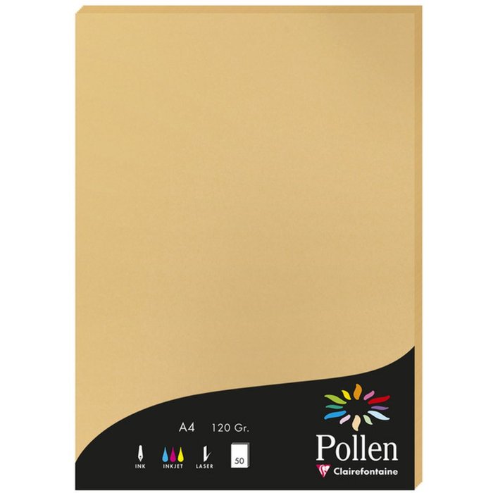 A4 pollen paper 120g 50 sheets caramel