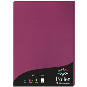 A4 pollen paper 120g 50 sheets raspberry