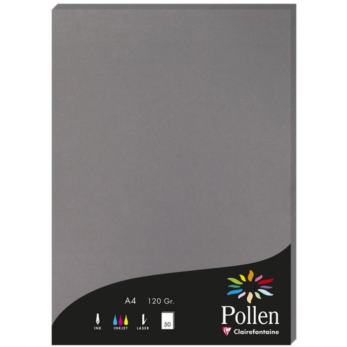 A4 pollen paper 120g 50 sheets dark gray