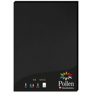 A4 pollen paper 120g 50 sheets black