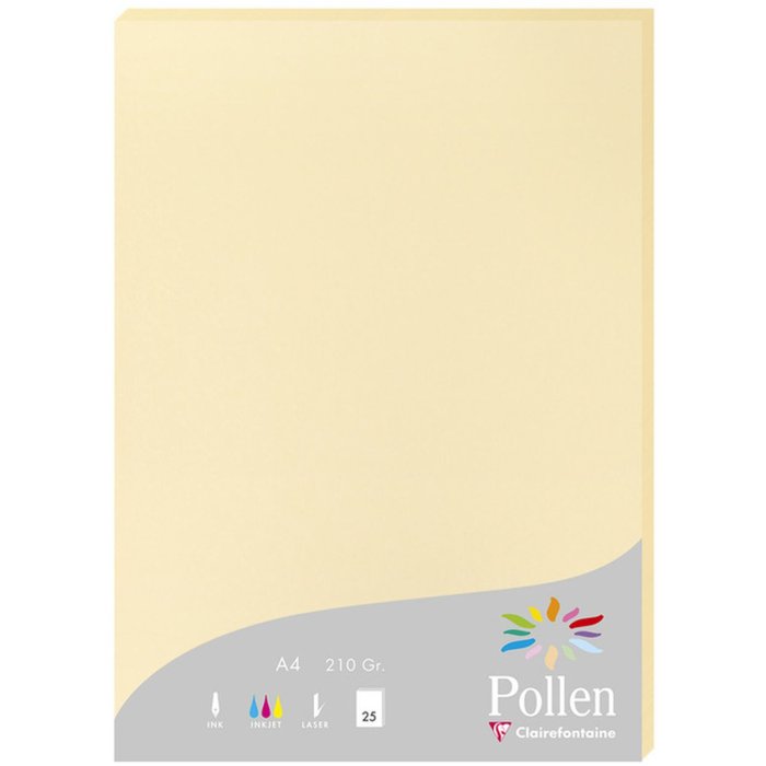 Paper A4 pollen 210g chamois 25 sheets