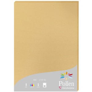 Paper A4 pollen 210g caramel 25 sheets