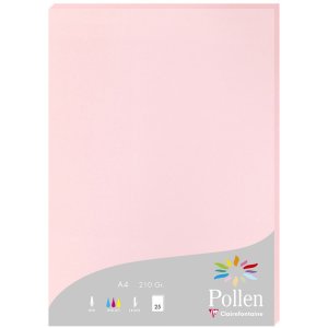 Paper A4 pollen 210g pink 25 sheets