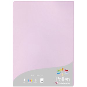 Paper A4 pollen 210g lilac 25 sheets