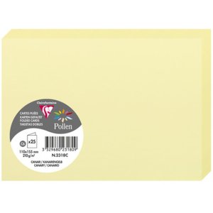 Card C6 Double 210g Canary Yellow