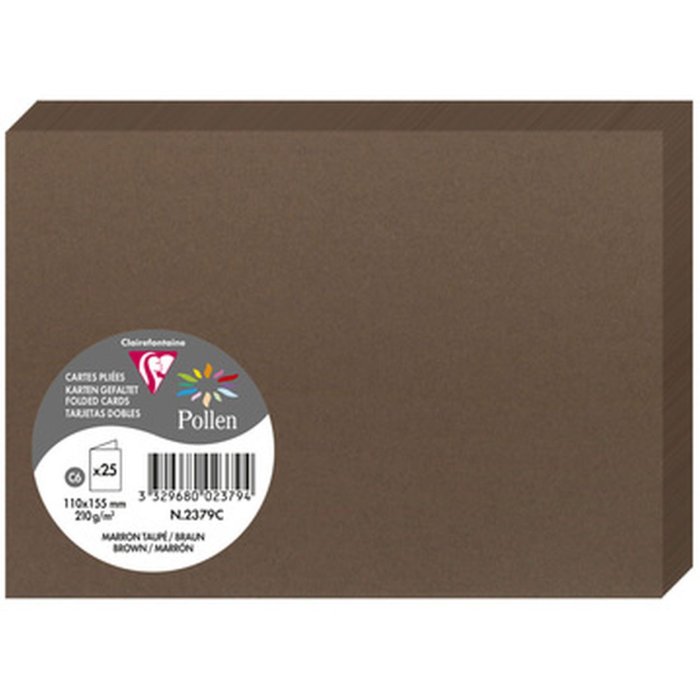 Card C6 Double 210g brown