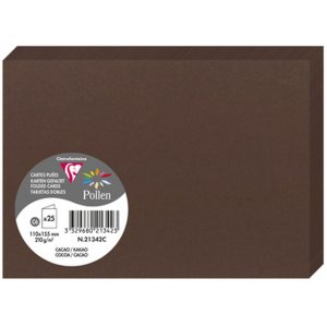 Card C6 double 210g chocolate