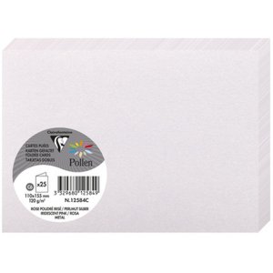 Card c6 double 210g mother of pearl pink