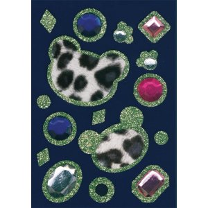 Glittering "Bears" - GLAM ROCKS, self adhesive