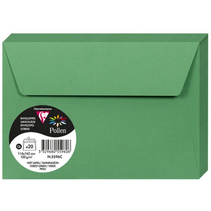 Envelope c6 pollen 120g fir green