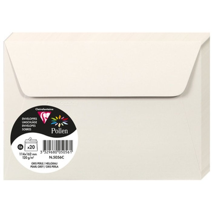 Envelope c6 pollen 120g light gray