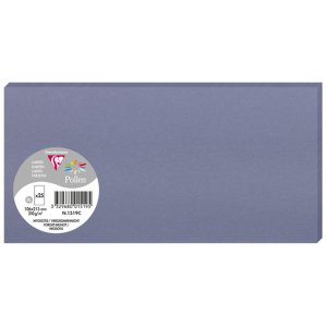 Pack 25 cards pollen, dl 106x213mm, 210g forget-me-not blue