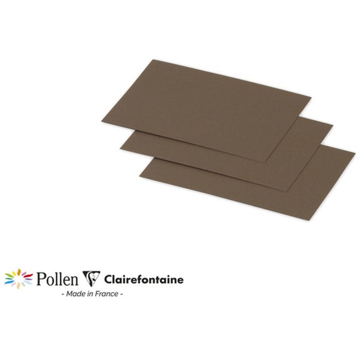 Pack 25 Cards Mini Pollen, 70x95mm, 210g Mole Brown