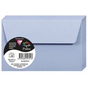 20 envelope pollen 90x140 mm lblau 120g