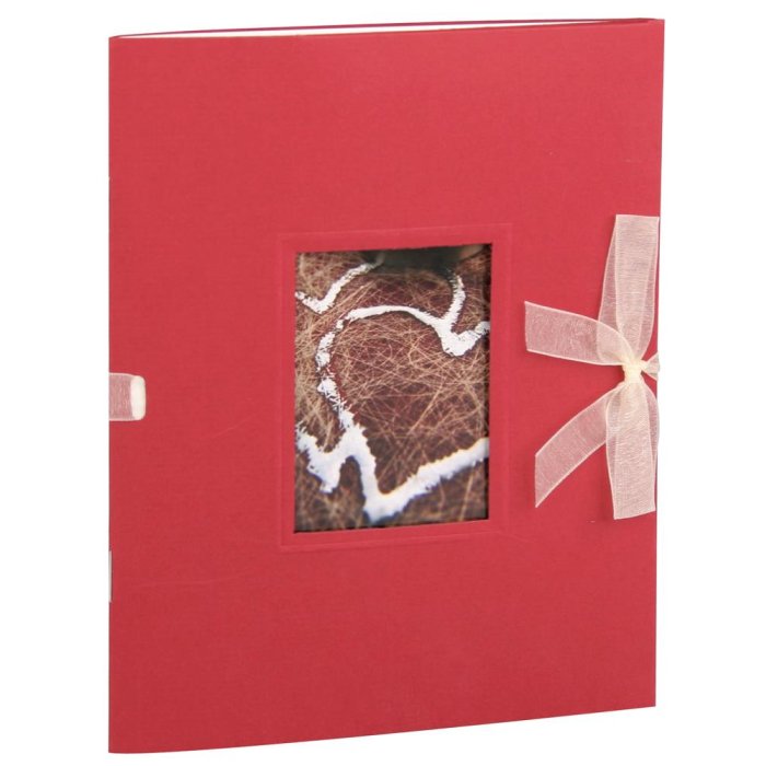 Pocket album MANDIA - rosso, 16,6 x 12,5 cm