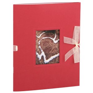 Pocket album MANDIA - rosso, 16,6 x 12,5 cm