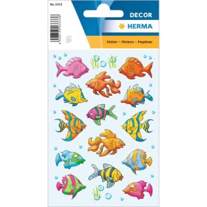 Colourful stickers "Tropical Fish" - self...