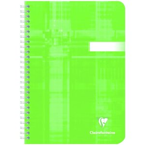 Spiral book Clairefontaine, DIN A5 14,8x21cm, 50 sheets, 90g, checkered