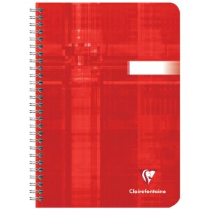 Spiral book Clairefontaine, DIN A5 14,8x21cm, 90 sheets, 90g, checkered