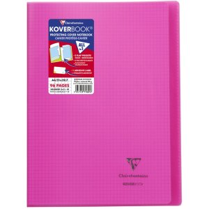 Koverbook PP Clairefontaine, A4, 48 sheets, 90g, checkered