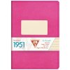 Booklet Clairefontaine 1951, DIN A5 14,8x21cm, 48 sheets, lined raspberry