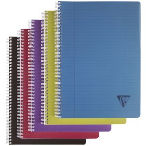 Spiral notebook A4 PP Linicolor 90 sheets, 90g, lined...