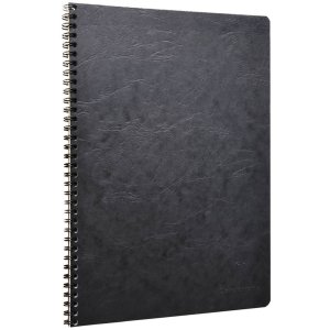 Spiral book a4 lined Age Bag black