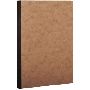 Notebook AgeBag A5 Linen checkered 96 sheets - Marrone