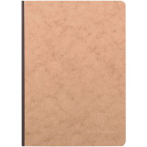 Notebook AgeBag A5 Linen checkered 96 sheets - Marrone