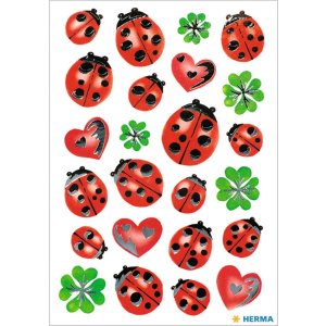 HERMA decorative labels "Ladybugs" - DECOR