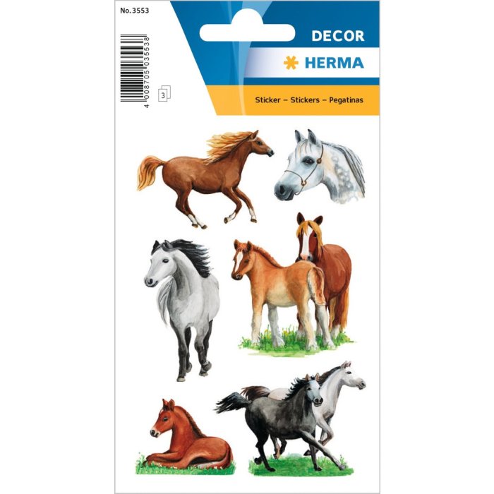 decorative labels "Horses II" - DECOR