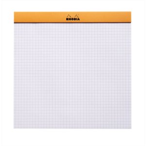 Block Le Carré square Rhodia, 5,2x7,5 cm, 80 sheets, checkered