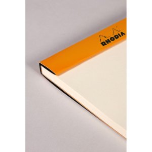 Rhodia Block stapled 8,5x12 cm 70 sheets blank 90g - Black