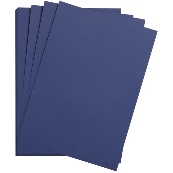 25 sheets of clay paper a4 midnight blue