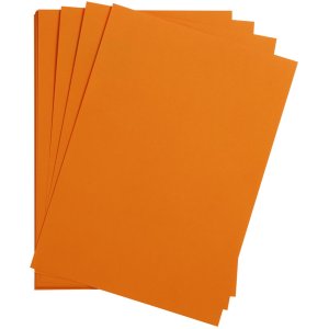 25 sheets of clay paper a4 orange